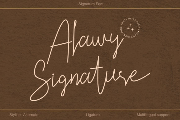 Alawy Signature Font for Handmade Elegance