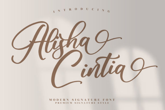 Alisha Cintia: A Playful Script Font for Thoughtful Editorial Design