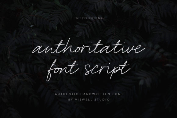 Authoritative Script Font for Elegant Brand Identity