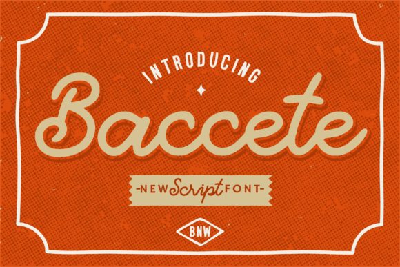 Baccete: Vintage Script Font for Fashion & Editorial Branding