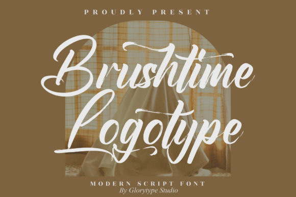 Brushtime Logotype: An Elegant Script Font for Brand Campaigns