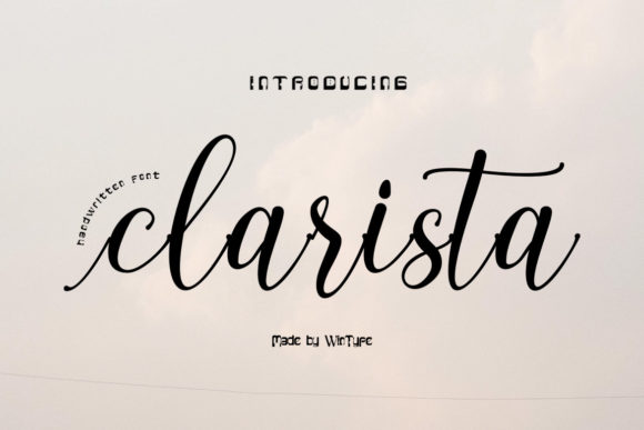 Clarista: A Script Handwritten Font for Real Brand Warmth