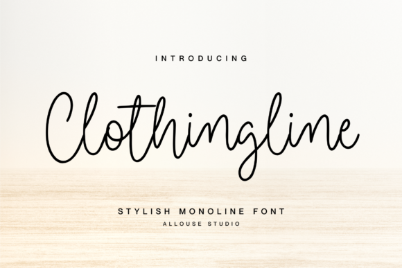 Clothingline: A Refined Script Handwritten Font for Real Design Work