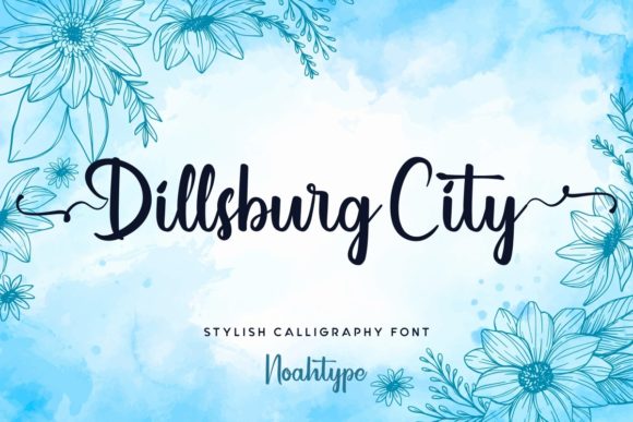 Dillsburg City: Elegant Script Handwritten Font for Luxury Design
