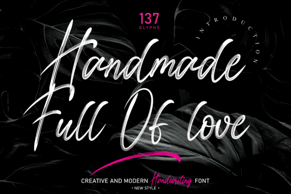 Handmade Full of Love: A Refined Script Font for Editorial Design