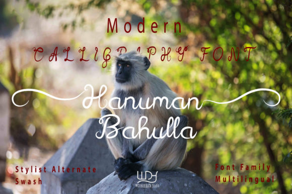 Hanuman Bahulla: A Vintage Script Font for Thoughtful Editorial Design