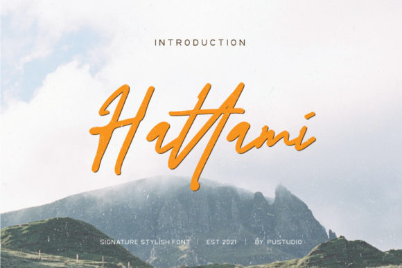 Hattami Script Font for Elegant Branding Projects