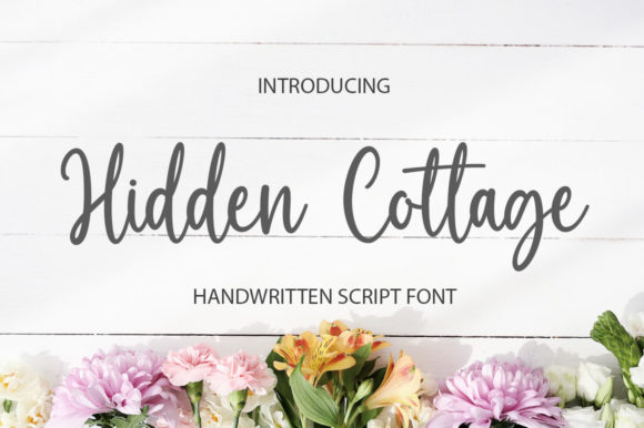 Hidden Cottage Script Font for Elegant Branding