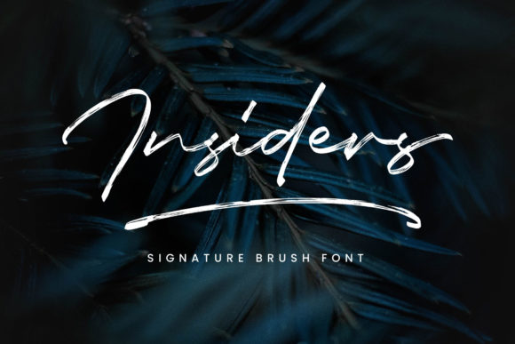 Insiders Script Font for Elegant Handmade Branding