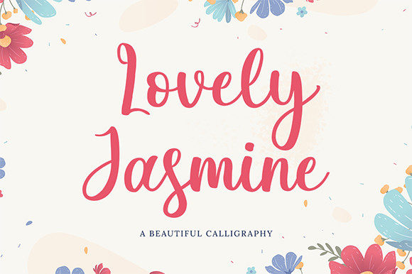 Lovely Jasmine Script Font for Playful Brand Identity