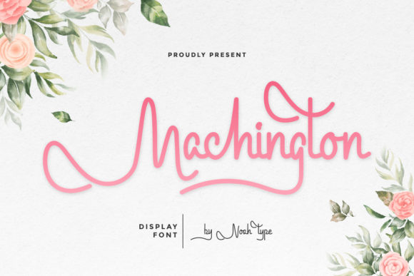Machington Script Font for Elegant Editorial Design