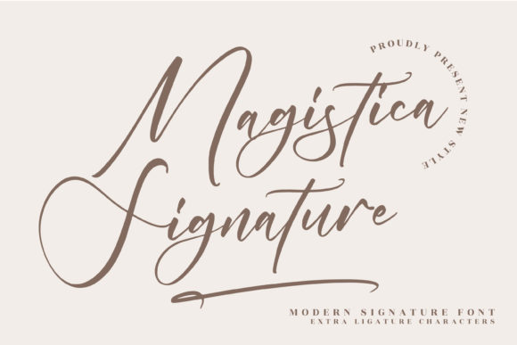 Magistica Signature: A Thin Lettered Script Font for Elegant Web Design