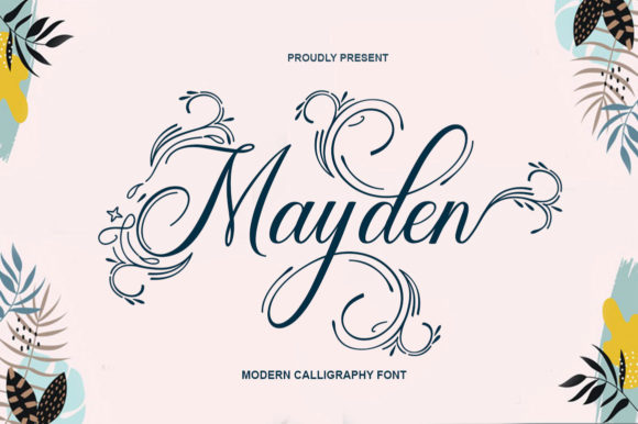 Mayden Script Font for Handmade Branding and Elegant Printables