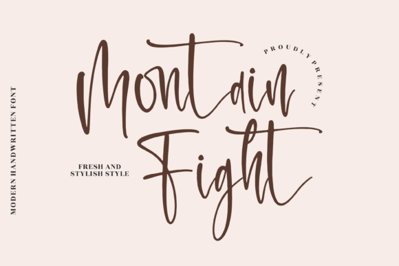 Montain Fight: A Refined Script Font for Elegant Branding