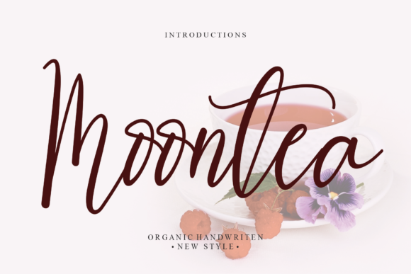 Moontea: A Refined Script Font for Elegant Branding