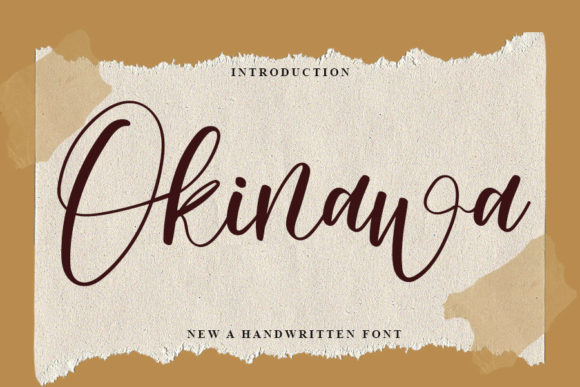 Okinawa: An Elegant Script Font for Thoughtful Editorial Design