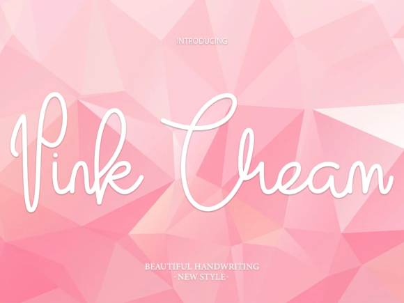 Pink Cream Script Font for Polished Branding
