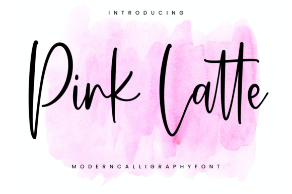 Pink Latte Font: Delicate Script Handwritten Fonts for Elegant Makers