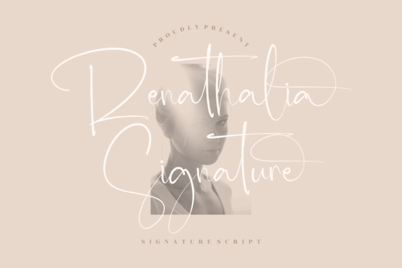 Renathalia Signature Font for Handmade Branding