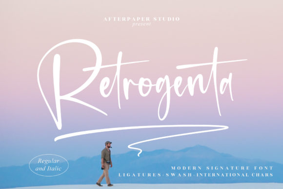 Retrogenta: A Stylish Script Font for Handwritten Campaign Impact