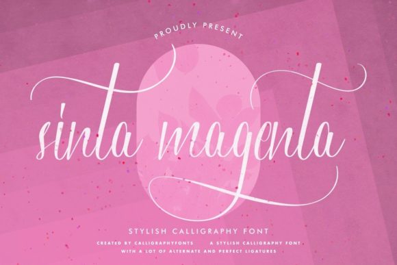 Sinta Magenta Script Font for Elegant Brand Identity