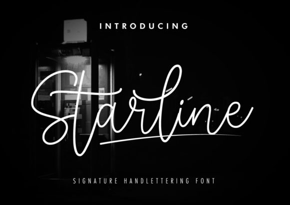 Starline Signature Font for Elegant Campaign Design