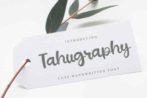 Tahugraphy Font for Elegant Small Business Branding