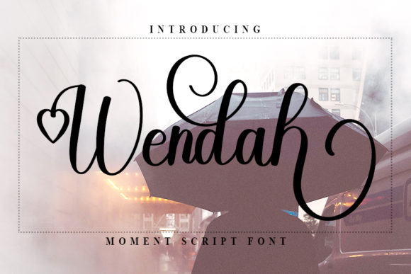 Wendah Script Font for Elegant Handmade Design