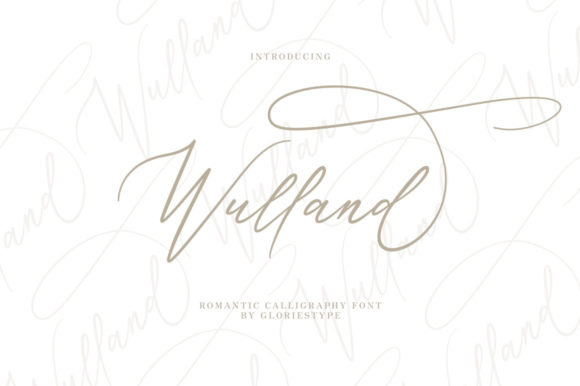 Wulland: A Thin Lettered Script Font for Elegant Campaign Design